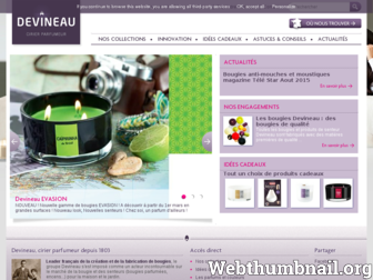 bougies-devineau.fr website preview