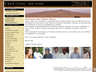 creation-nature.com website preview