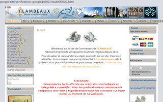 boutique.flambeaux.fr website preview