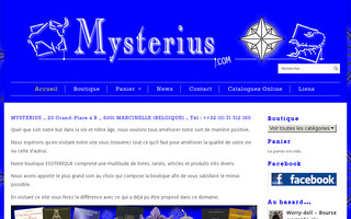 mysterius.com website preview