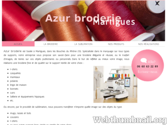 azurbroderie.com website preview