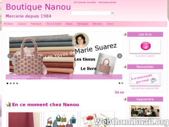 boutiquenanou.fr website preview