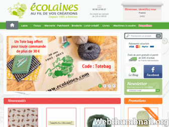 ecolaines.com website preview
