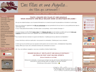 desfillesetuneaiguille.com website preview