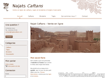 najatscaftans.com website preview