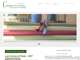 compagniedesouvrages.com website preview