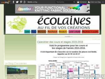 ecolaines.over-blog.com website preview