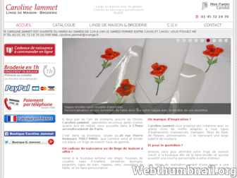 boutiquecarolinejammet.com website preview