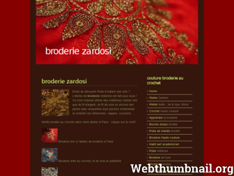 zardosi.fr website preview