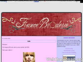 francebroderie.canalblog.com website preview