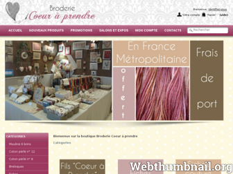 broderie-coeuraprendre.com website preview