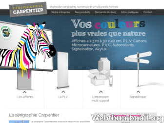 carpentier-impressions.fr website preview