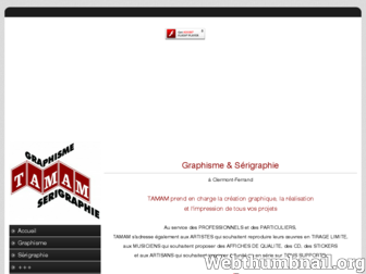 tamam-serigraphie.lesite.pro website preview