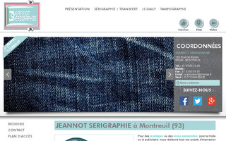 jeannot-serigraphie.com website preview