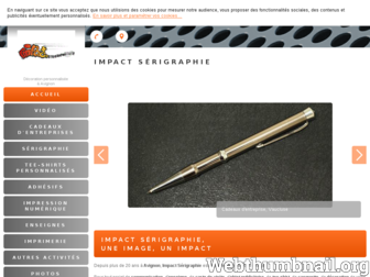 impact-serigraphie.fr website preview