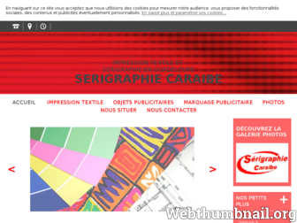 serigraphie-caraibe.fr website preview