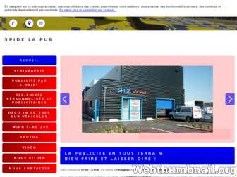spidelapub.fr website preview