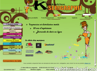 k-serigraphie.com website preview