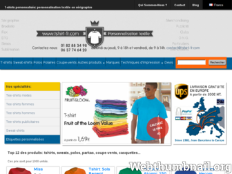 tshirt-fr.com website preview