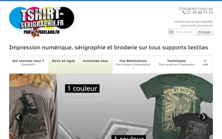 tshirt-serigraphie.fr website preview