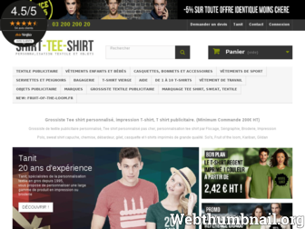 shirt-tee-shirt.fr website preview