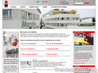 marabu-encres.fr website preview