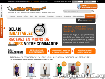 teeshirtplace.com website preview