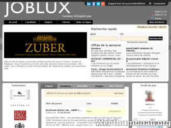joblux.fr website preview