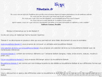 tibetain.fr website preview