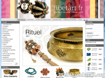 boutique.tibetart.fr website preview
