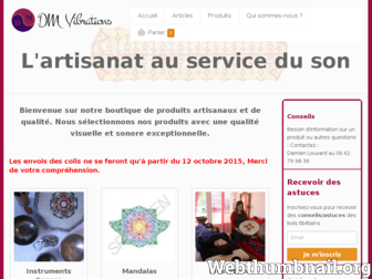 dmvibrations.fr website preview