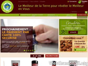 lesmerveillesdelaterre.fr website preview