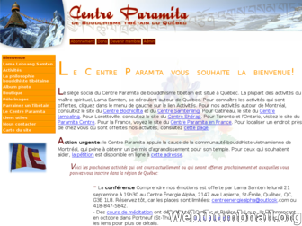 centreparamita.org website preview