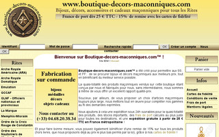 boutique-decors-maconniques.com website preview