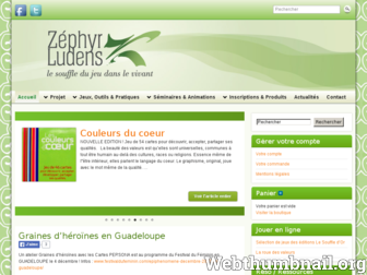 zephyr-ludens.com website preview