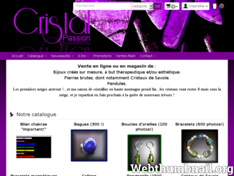 cristal-passion.com website preview