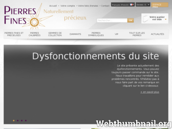 pierres-fines.com website preview
