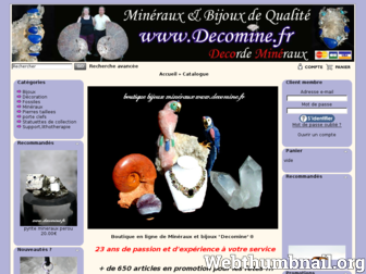 decomine.fr website preview