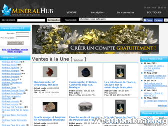 mineral-hub.net website preview