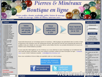 pierres-mineraux.com website preview