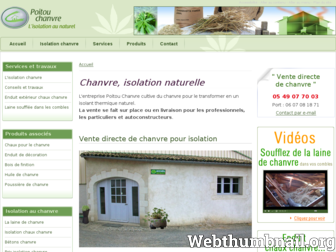 poitou-chanvre.com website preview