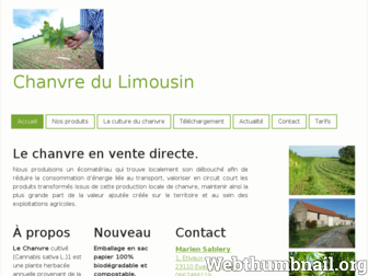 chanvrelimousin.fr website preview