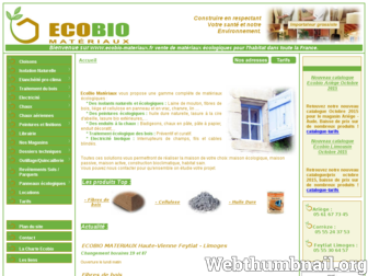 ecobio-materiaux.fr website preview