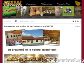 charcuterie-chazal.fr website preview