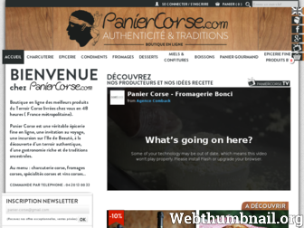 paniercorse.com website preview