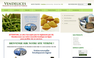 vendelices.fr website preview