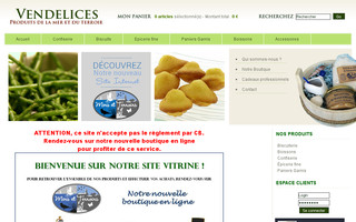 vendelices.fr website preview