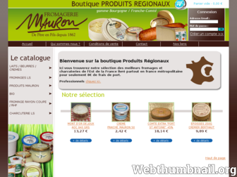 boutique.fromagerie-mauron.fr website preview