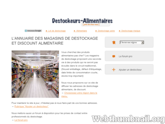 destockeurs-alimentaires.fr website preview