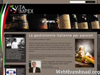vita-impex.fr website preview